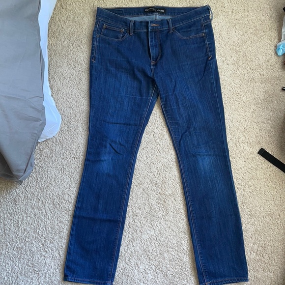 Express Mid Rise Skinny Jeans